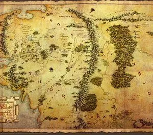 ההוביט-מפה the hobit map