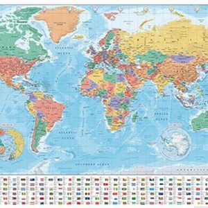 מפת עולם מודרנית