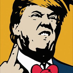 פוסטר דונלד טראמפ כועס