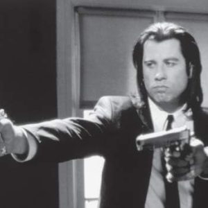 פוסטר ספרות זולה: אקדחים - פוסטר דלת