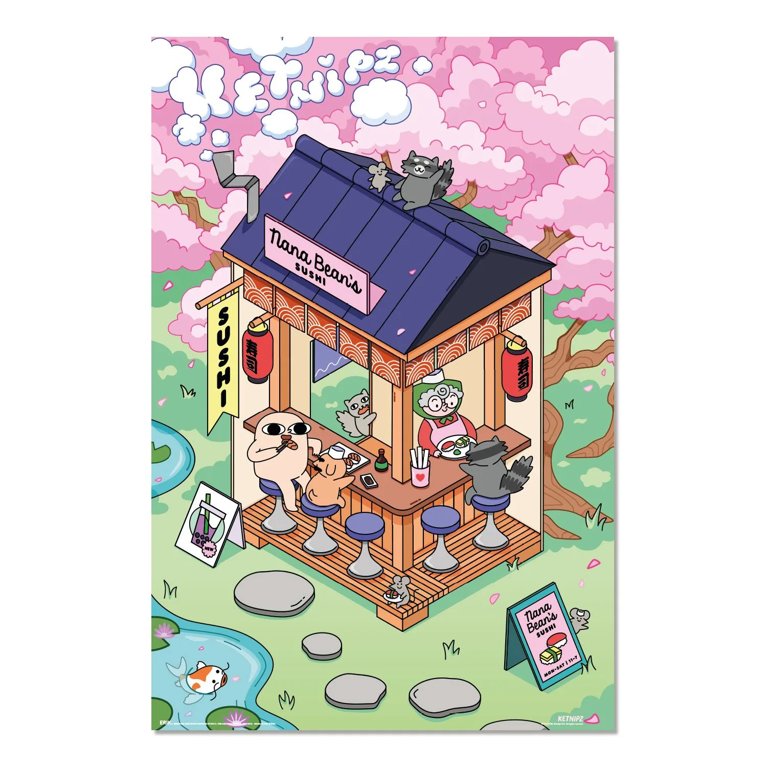 ketnipz sushi poster