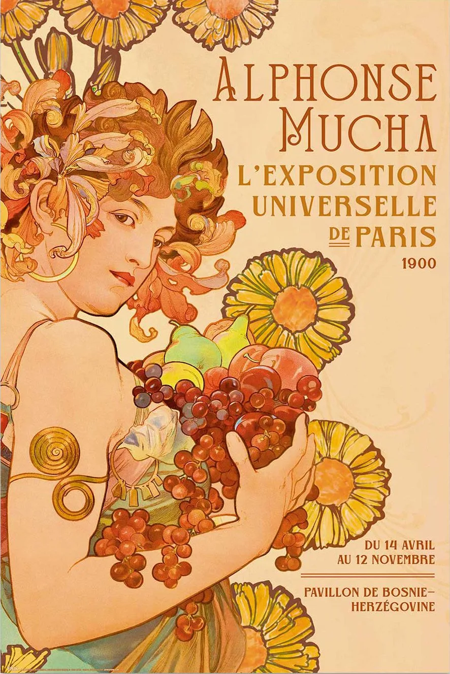 Poster: Alphonse Mucha - F. Champenois