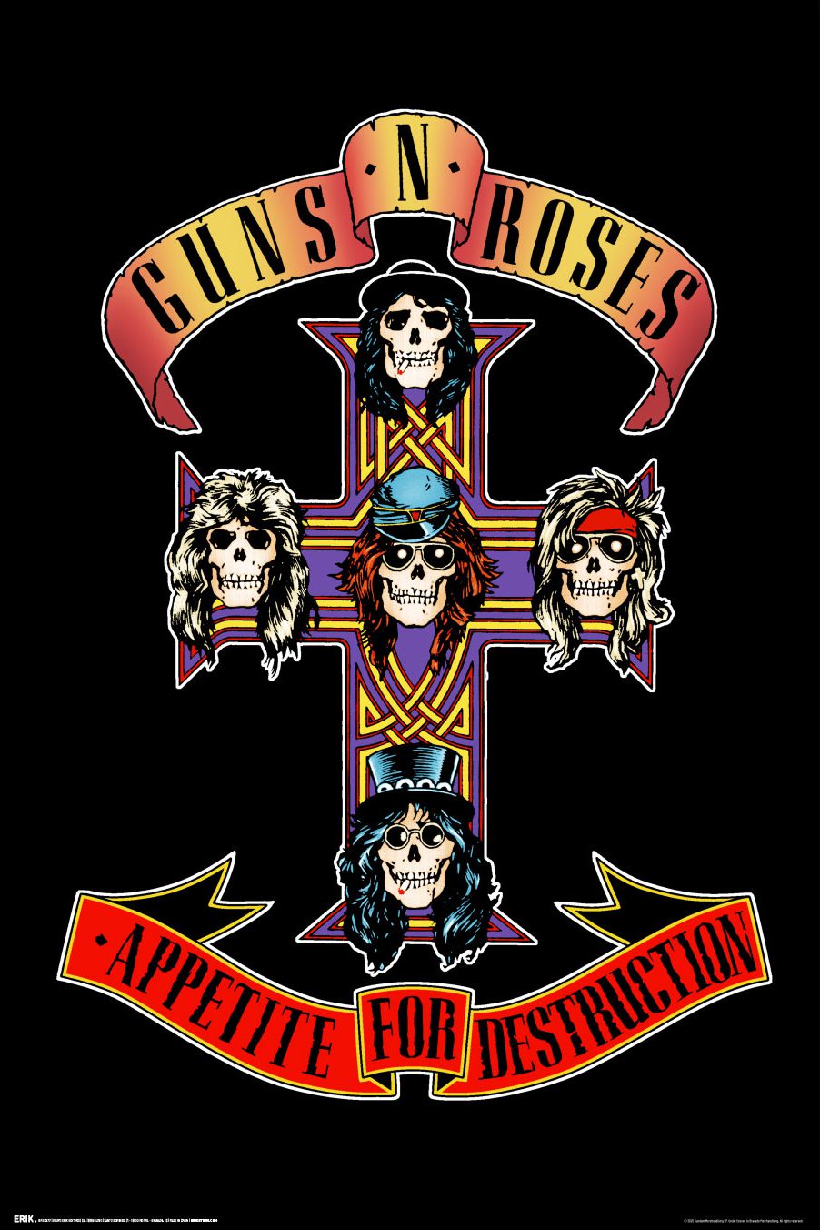 Poster: Guns And Roses - Appetite for Destruction